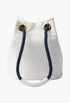 White/Baltic Blue - Prada Mariner Re-Nylon Bucket Bag - GLAM MODA